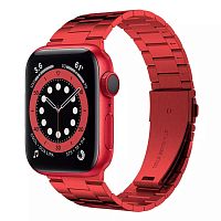Ремінець xCase для Apple watch 42/44/45/49 mm Metal old 3-bead red