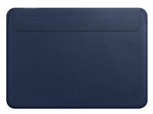 Папка конверт для MacBook New 16'' Wiwu Skin Pro2 Portable Stand blue 