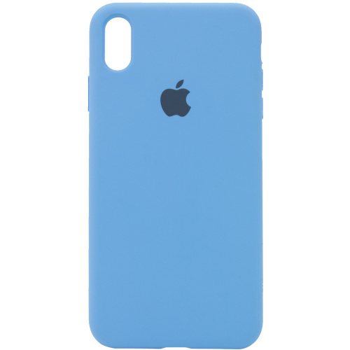 Чехол iPhone XS Max Silicone Case Full sky blue - UkrApple