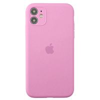 Чохол накладка xCase для iPhone 11 Silicone Case Full Camera Light pink