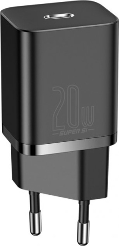 Мережева зарядка Baseus Super Si Quick Charger 20w black - UkrApple