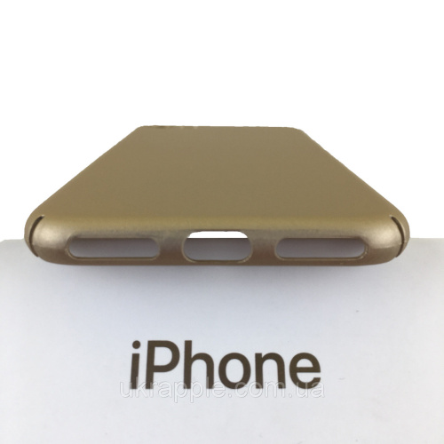 Чехол накладка для iPhone 7/8/SE 2020 PC Soft Touch case золотой: фото 2 - UkrApple