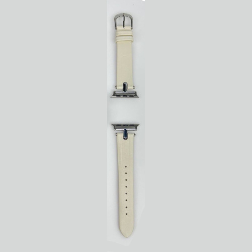 Ремінець для Apple Watch 38/40/41 mm Leather white: фото 2 - UkrApple