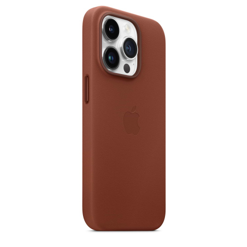 Чохол iPhone 14 Leather Case with MagSafe A umber: фото 5 - UkrApple