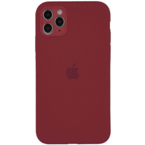 Чохол накладка xCase для iPhone 11 Silicone Case Full Camera Marsala - UkrApple