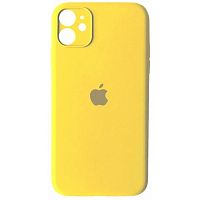 Чохол накладка xCase для iPhone 12 Silicone Case Full Camera Yellow