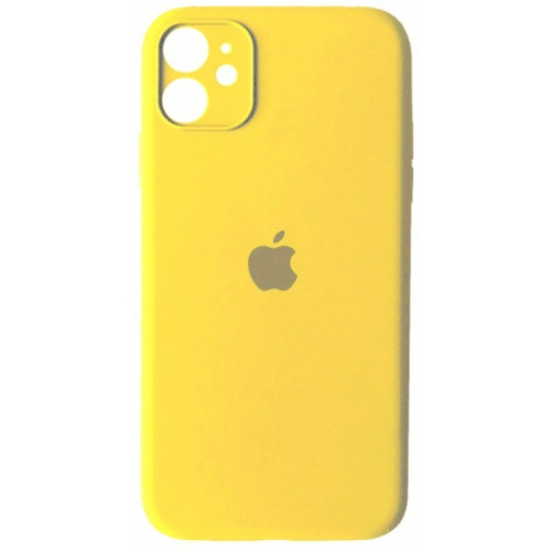 Чохол накладка xCase для iPhone 12 Silicone Case Full Camera Yellow - UkrApple
