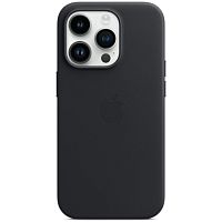 Чохол iPhone 14 Pro Max Leather Case with MagSafe midnight