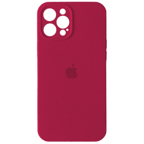 Чохол накладка xCase для iPhone 12 Pro Max Silicone Case Full Camera Rose red - UkrApple