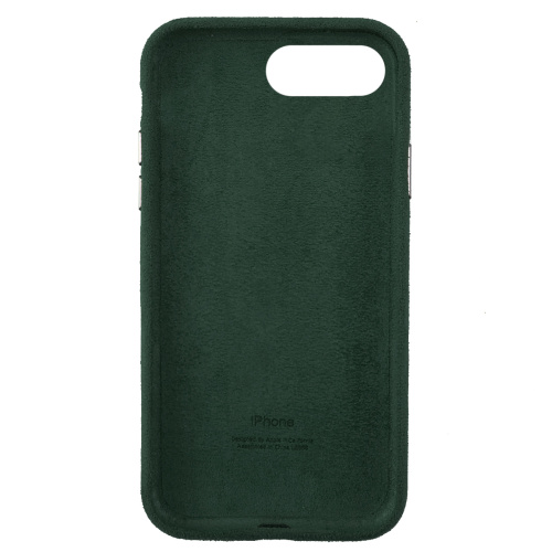 Чехол накладка для iPhone 7 Plus/8 Plus Alcantara Full forest green: фото 2 - UkrApple