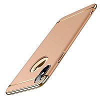 Чехол накладка xCase для iPhone X/XS Shiny Case gold