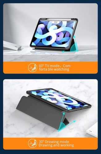 Чохол Wiwu Magnetic Folio 2 in 1 iPad 12,9" (2020/2021/2022) light blue: фото 7 - UkrApple