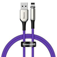 USB кабель Lightning 100cm Baseus Zinc Magnetic 2A purple 