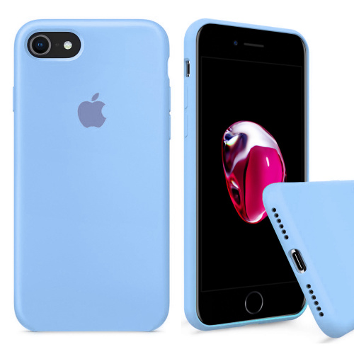 Чехол накладка xCase для iPhone 7/8/SE 2020 Silicone Case Full sky blue - UkrApple