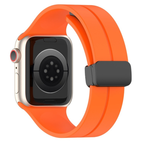 Ремінець для Apple Watch 42/44/45/49 mm New Silicone band orange: фото 2 - UkrApple