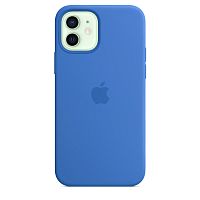Чохол OEM Silicone Case Full with MagSafe for iPhone 12/12 Pro Capri Blue
