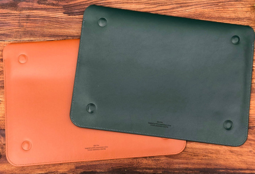 Папка конверт Wiwu Skin Pro2 Leather для MacBook Air/Pro 13'' (2018-2020) green: фото 2 - UkrApple