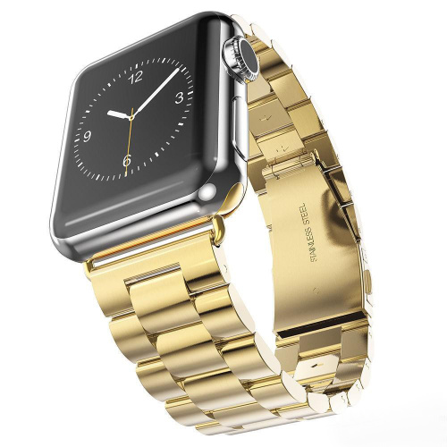 Ремінець xCase для Apple watch 42/44/45/49 mm Metal old 3-bead gold - UkrApple
