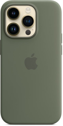 Чохол iPhone 14 Silicone Case with MagSafe olive: фото 5 - UkrApple