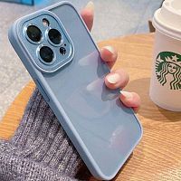 Чохол iPhone 13 Pro Max Crystal Case Full Camera blue