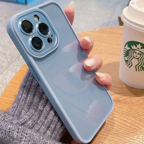 Чохол iPhone 13 Pro Max Crystal Case Full Camera blue - UkrApple