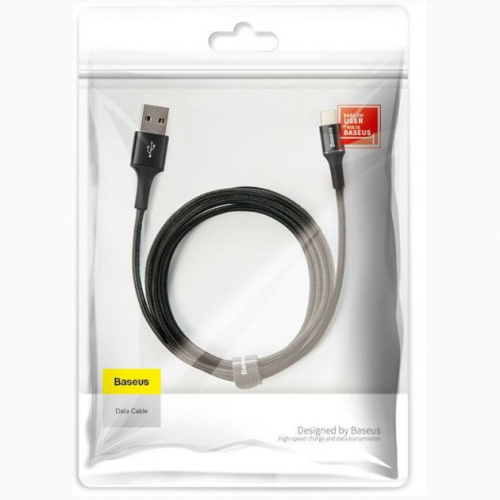 USB кабель Type-C Baseus Halo 3A 2M black: фото 2 - UkrApple