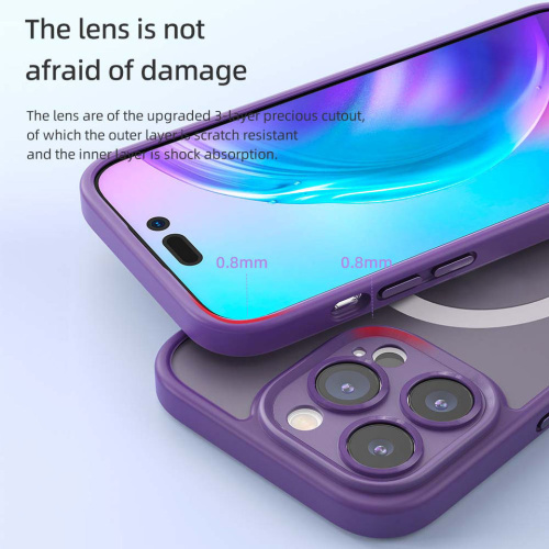 Чохол iPhone 14 Rock Guard Magnet Full Camera purple: фото 5 - UkrApple