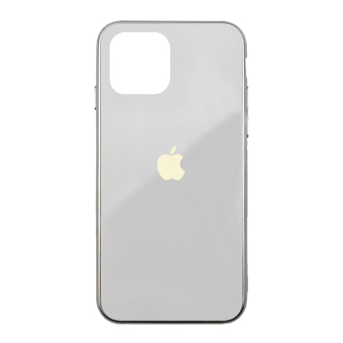 Чохол накладка xCase на iPhone 11 Pro Glass Case Logo Metallic white - UkrApple