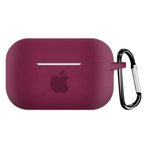 Чехол для AirPods PRO silicone case with Apple Rose red - UkrApple