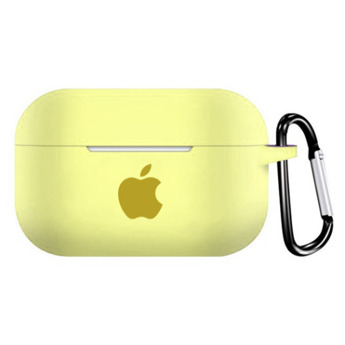 Чехол для AirPods PRO silicone case with Apple Mellow yellow - UkrApple