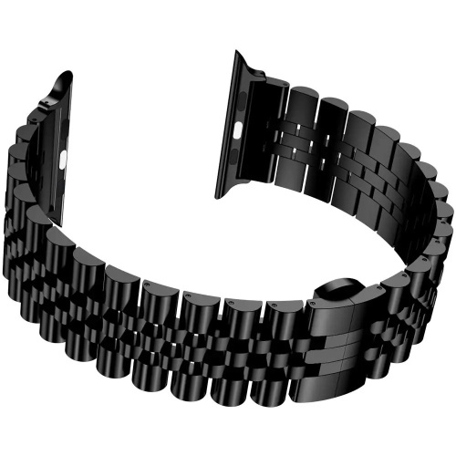 Ремінець для Apple Watch 38/40/41 mm Metall New 5-bead black: фото 5 - UkrApple