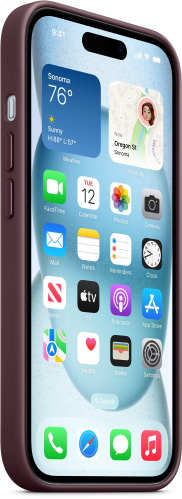Чохол iPhone 15 Pro FineWoven Case with MagSafe mulberry : фото 2 - UkrApple