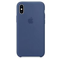 Чехол накладка xCase на iPhone XS Max Silicone Case alaskan blue