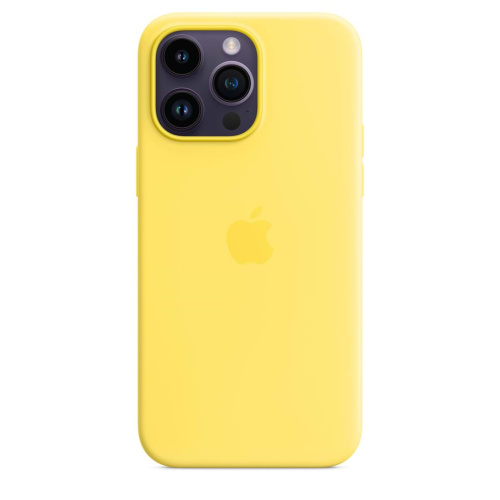 Чохол iPhone 14 Pro Silicone Case with MagSafe canary yellow - UkrApple