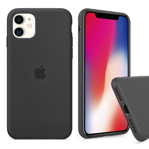 Чохол накладка xCase для iPhone 11 Silicone Case Full Charcoal Grey - UkrApple