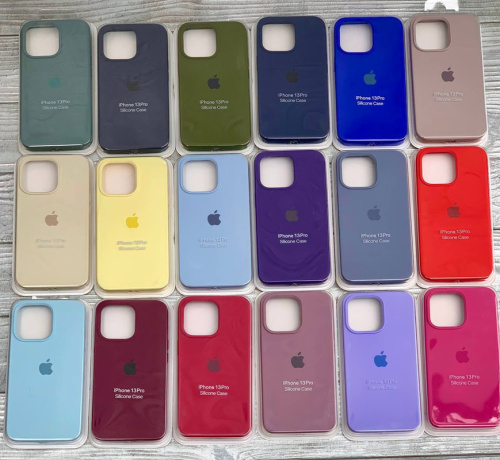 Чохол накладка xCase для iPhone 13 Pro Max Silicone Case Full Mist Blue: фото 9 - UkrApple