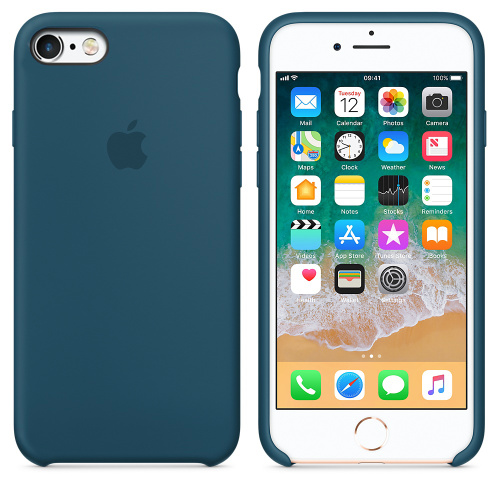 Чехол накладка xCase на iPhone 6/6s Silicone Case Cosmos blue: фото 2 - UkrApple