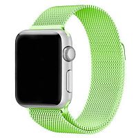 Ремінець xCase для Apple watch 42/44/45/49 mm Milanese Loop Metal Neon Lime