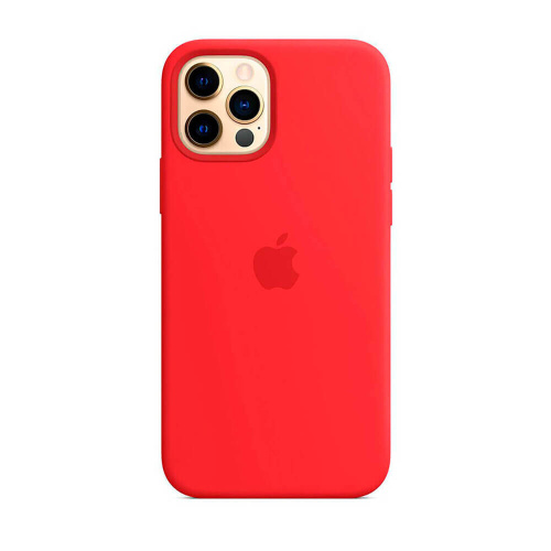 Чохол OEM Silicone Case Full with MagSafe for iPhone 12 Pro Max (Product) Red - UkrApple