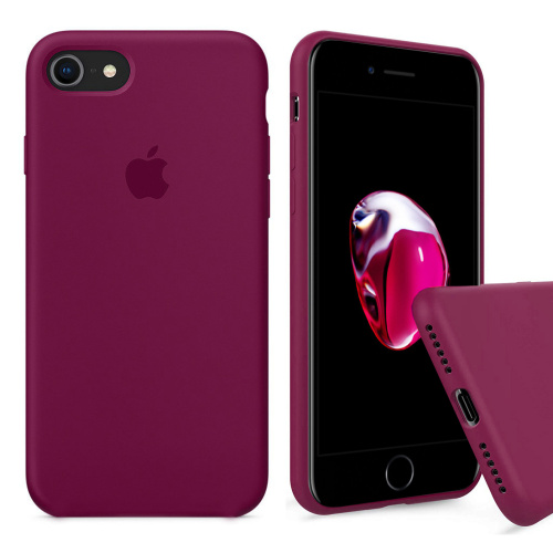 Чехол накладка xCase для iPhone 7/8/SE 2020 Silicone Case Full rose red - UkrApple