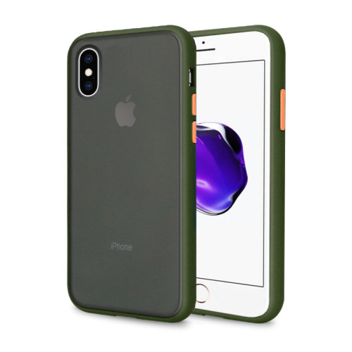 Чехол накладка xCase для iPhone X/XS Gingle series green orange - UkrApple