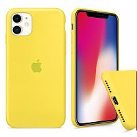 Чохол накладка xCase для iPhone 11 Silicone Case Full canary yellow