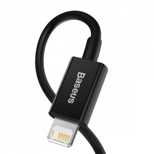 USB кабель Lightning 100cm Baseus Superior Series Fast 2.4A black: фото 3 - UkrApple