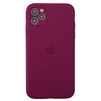 Чохол накладка xCase для iPhone 11 Pro Silicone Case Full Camera Rose red