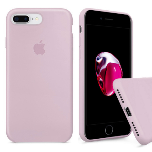 Чехол накладка xCase для iPhone 7 Plus/8 Plus Silicone Case Full бледно-розовый - UkrApple