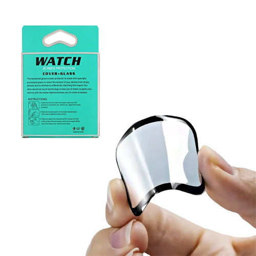 Захисне скло 3D Full Polymer nano Apple watch 45mm black: фото 4 - UkrApple