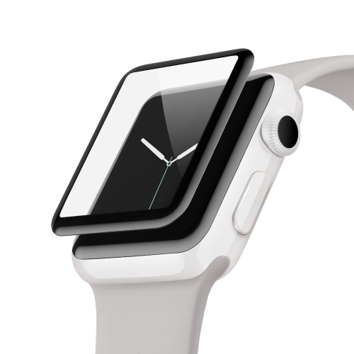Захисне скло для Apple Watch 3d Full Fiber 42mm чорне - UkrApple