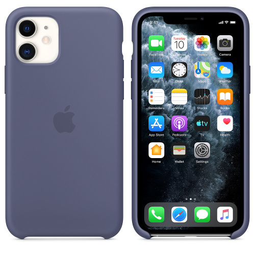 Чохол накладка xCase для iPhone 12 Pro Max Silicone Case lavender grey: фото 2 - UkrApple