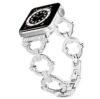 Ремінець для Apple Watch 38/40/41 mm Lady band Rings silver