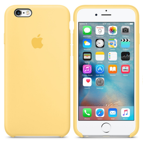 Чехол накладка xCase на iPhone 6/6s Silicone Case желтый (14): фото 2 - UkrApple